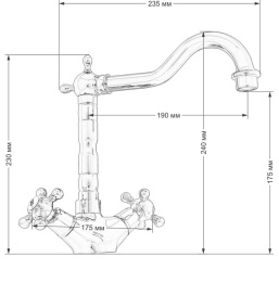 Смеситель для кухни Seaman Barcelone SSL-5079-Sun Light
