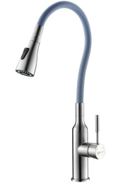 Смеситель для кухни Lemark Expert LM5082S-Gray, сталь/серый