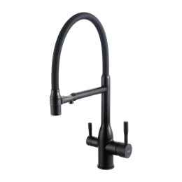 Смеситель для кухни с гибким изливом Frap F4398-6 черный