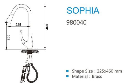 Смеситель для кухни Higold Sophia 980040 хром