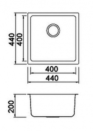 Мойка для кухни Seaman Eco Roma U SMR-4444A