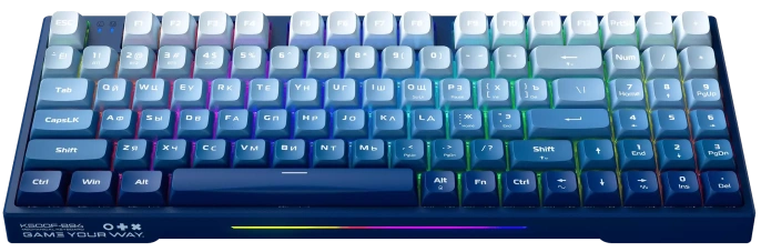 ИГРОВАЯ БЕСПРОВОДНАЯ КЛАВИАТУРА MACHENIKE K500F-B94 NAVY