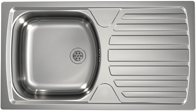 Мойка для кухни Alveus Basic 170 Nat, слив 60 мм