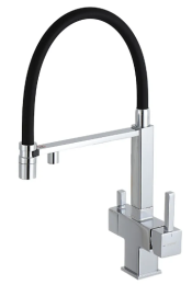 Смеситель для кухни с гибким изливом Gappo G4395-50 хром