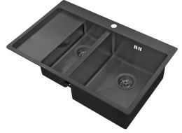 Мойка для кухни Zorg PVD 5178-2-R Grafit