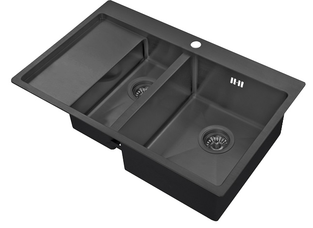 Мойка для кухни Zorg PVD 5178-2-R Grafit