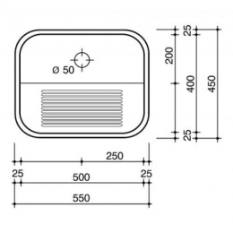 Мойка для кухни Reginox Ottawa (W) Wall-mounting (настенный монтаж) Matt 1.5"
