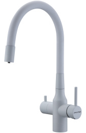 Смеситель для кухни Paulmark Salix Sa213419-WH белый матовый