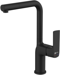 Смеситель для кухни Lemark Ursus LM7205BL черный