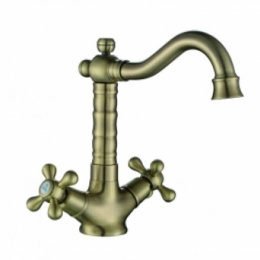 Смеситель KAISER Carlson Style 44411-1 Bronze для умывальника