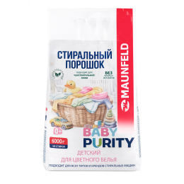 Стиральный порошок детский для цветного белья Maunfeld Baby Purity 6000г MVM6000BCP
