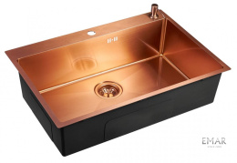 Мойка для кухни EMAR EMB-125A Nano Coppery
