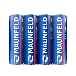 Батарейки MAUNFELD Alkaline AA (LR6) MBLR6-SR40, спайка 4 шт