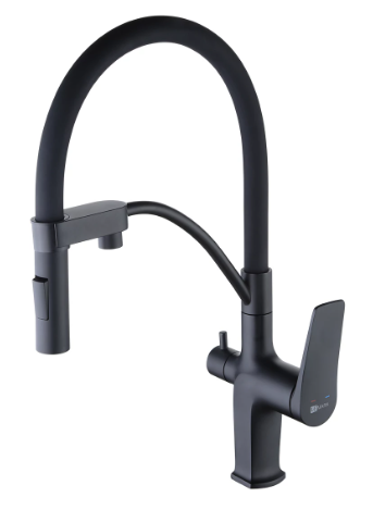 Смеситель для кухни Lemark Bronx LM3761BL чёрный