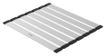Рулонный коврик-подставка Kantera  Dish-Mat CNR3844R - Brushed