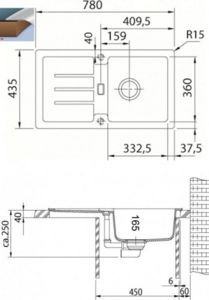 Мойка для кухни Franke Strata STG 614-78 ваниль