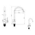 Смеситель для кухни Kern 2056 Antracide