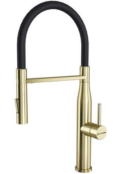 Смеситель для кухни KuchenStern Kern-E 406GL40 золото