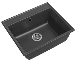 Мойка для кухни GranFest Мрамор Vertex GF-V-580 графит