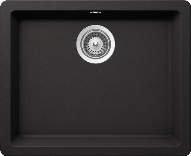 Мойка для кухни Schock Quadro 60U Cristalite подстольный монтаж неро