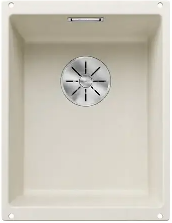 Мойка Blanco Subline 320-U мягкий белый, отводная арматура InFino®