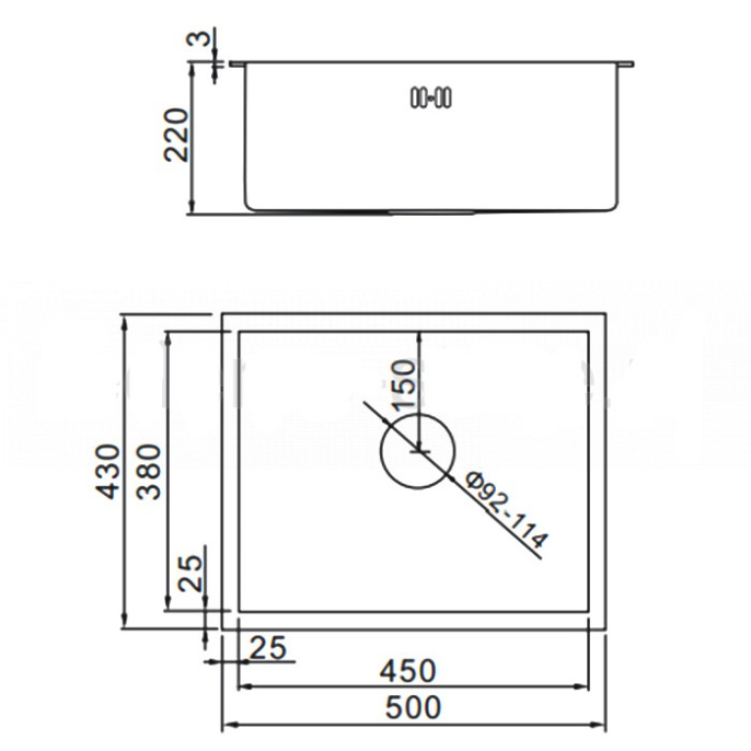 Мойка для кухни Gerhans RK35043G PVD матовое золото