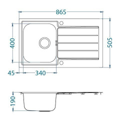 Мойка для кухни Alveus Line Maxim 20 FS Satin