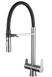 Смеситель для кухни Zorg Magnit SZR-3030 нерж.сталь