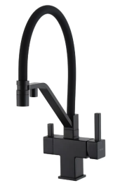 Смеситель для кухни с гибким изливом Gappo G4395-66 черный