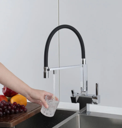 Смеситель для кухни с гибким изливом Gappo G4395-50 хром