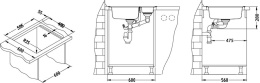 Мойка для кухни Alveus Line Maxim 50 (Satin)