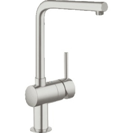 Смеситель для кухни Grohe Minta с L-изливом, суперсталь (31375DC0)