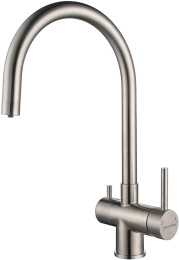 Смеситель для кухни Paulmark Heller He213218-BS брашированная сталь