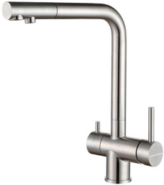 Смеситель для кухни Paulmark Skalen Sk213020-BS нерж. сталь