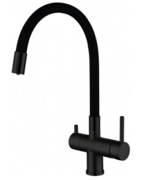 Смеситель для кухни с гибким изливом Gappo G4398-36 черный