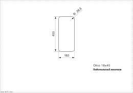 Мойка для кухни Reginox Ohio 18x40 Small LUX OKG (c/box)