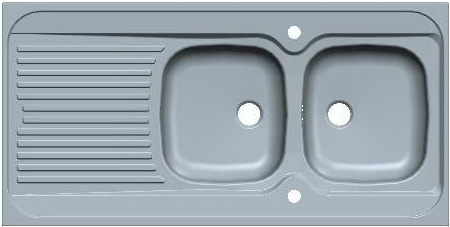 Мойка для кухни Alveus Classic 100R Nat-60 1200X600 правая