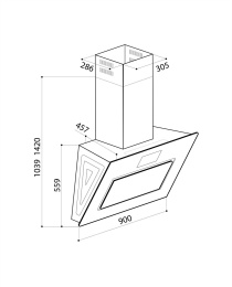 LEX Aurora 900 Black + Tv
