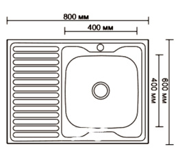 Мойка для кухни накладная Ledeme L98060-R глянцевая