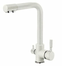 Смеситель для кухни Ledeme L4055W-3 белый