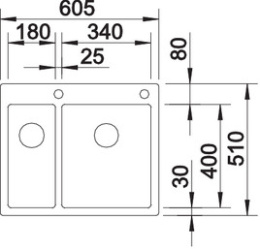 Мойка Blanco Claron 340/180-IF/A нерж. сталь зеркальная полировка, кл-авт. InFino, PushControl