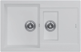 Мойка для кухни KuchenStern Plat 60-2 a-Granit 207WH20 белый