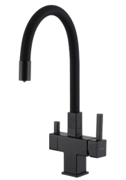 Смеситель для кухни с гибким изливом Gappo G4395-36 черный