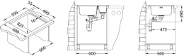 Мойка для кухни Alveus Line Maxim 50 (Satin) клапан автомат