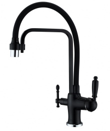 Смеситель для кухни Zorg ZR 342-6 YF black