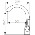 Смеситель для кухни Kaiser Comba 48033 Chrome