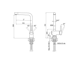 Смеситель для кухни Paulmark SpringSp212067-BS нержавеющая сталь