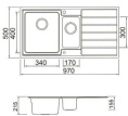 Мойка для кухни Seaman Eco Roma SMR-9750B, без отверстий