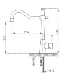 Смеситель для кухни Gappo G4398-12 хром