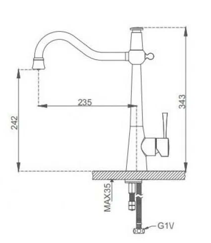 Смеситель для кухни Gappo G4398-12 хром